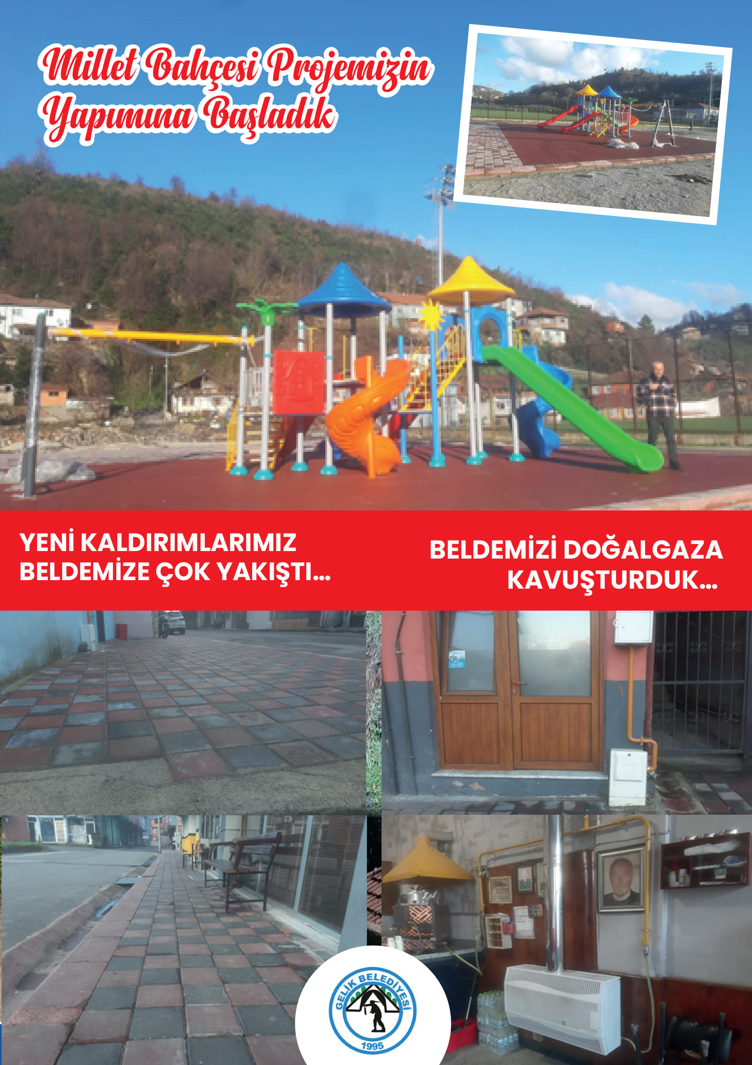 Millet bahçesi, Yeni Kaldırımlar ve Doğalgaz Altyapısı